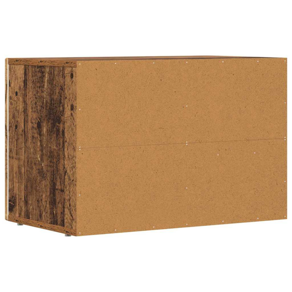 Produktbild för TV-skåp ELST 60 x 35 x 40 cm Gammalt trä Konstruerat trä