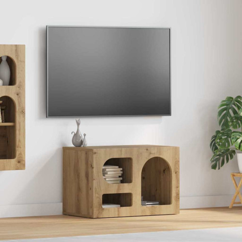 vidaXL TV-skåp ELST 60 x 35 x 40 cm Artisan Ek Konstruerat trä