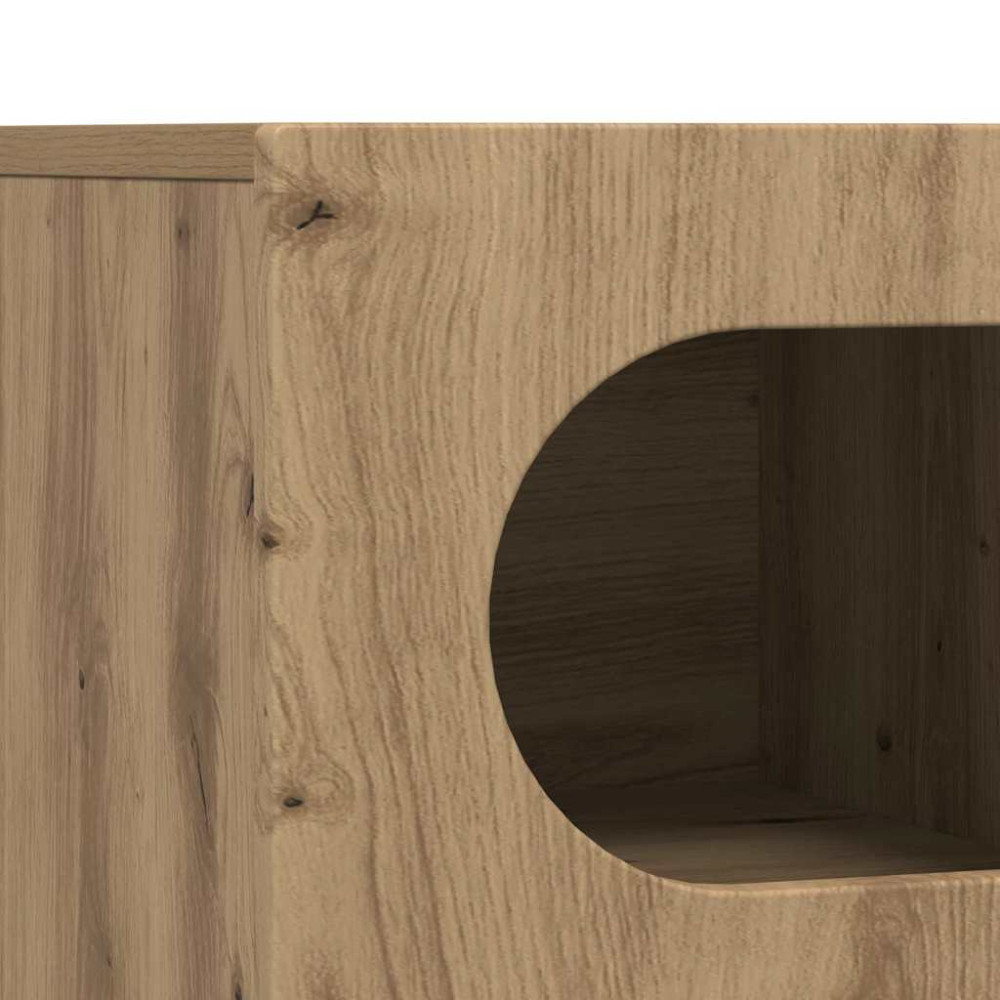 Produktbild för TV-skåp ELST 60 x 35 x 40 cm Artisan Ek Konstruerat trä