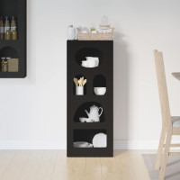 Produktbild för Sideboard ELST Svart 40 x 35 x 100,5 cm Konstruerat trä