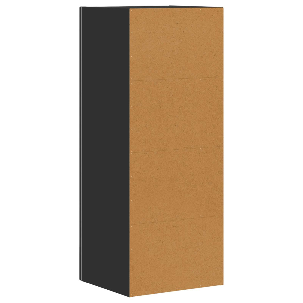 Produktbild för Sideboard ELST Svart 40 x 35 x 100,5 cm Konstruerat trä
