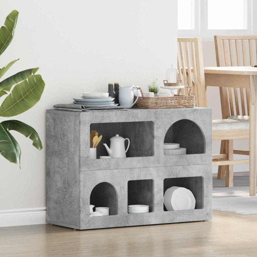vidaXL Sideboard ELST Betonggrå 80,5 x 35 x 59 cm Konstruerat trä