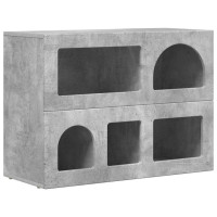 Produktbild för Sideboard ELST Betonggrå 80,5 x 35 x 59 cm Konstruerat trä