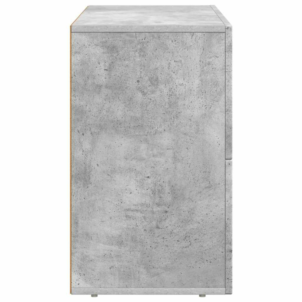 Produktbild för Sideboard ELST Betonggrå 80,5 x 35 x 59 cm Konstruerat trä