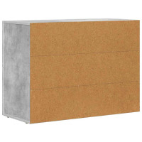 Produktbild för Sideboard ELST Betonggrå 80,5 x 35 x 59 cm Konstruerat trä