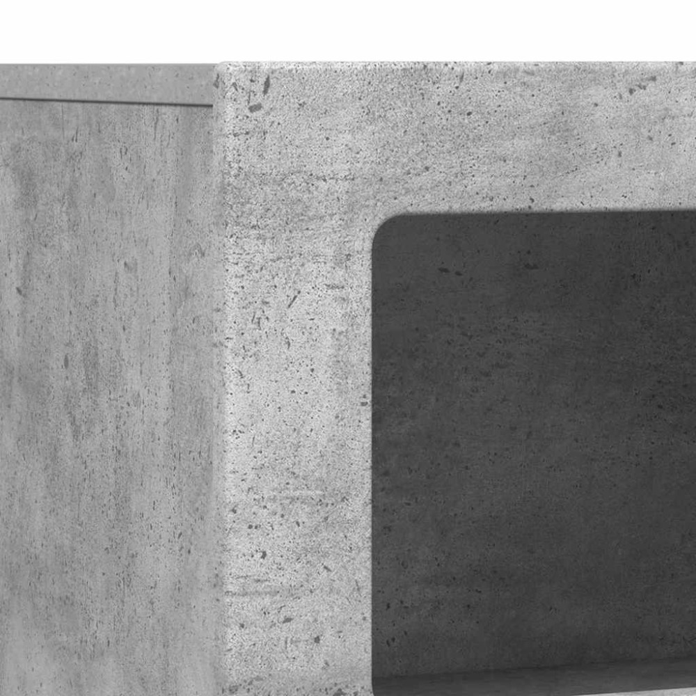 Produktbild för Sideboard ELST Betonggrå 80,5 x 35 x 59 cm Konstruerat trä