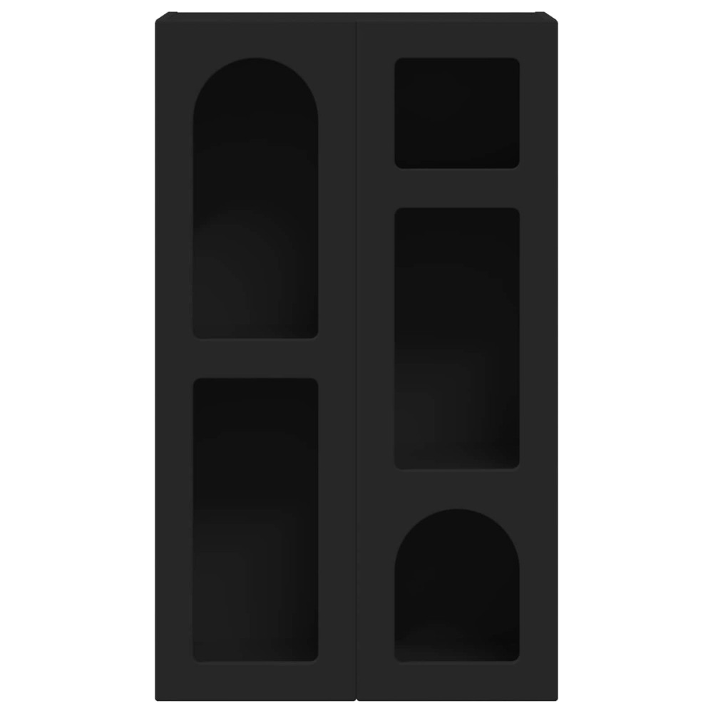Produktbild för Sideboard ELST Svart 59 x 35 x 100,5 cm Konstruerat trä