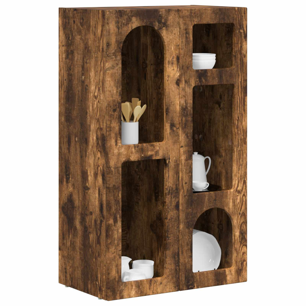 Produktbild för Sideboard Rökt ek 59 x 35 x 100,5 cm Konstruerat trä