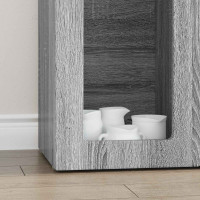 Produktbild för Sideboard ELST Grå Sonoma 59 x 35 x 100,5 cm Konstruerat trä