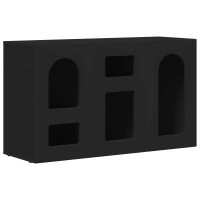 Produktbild för Sideboard ELST Svart 100 x 35 x 59 cm Konstruerat trä