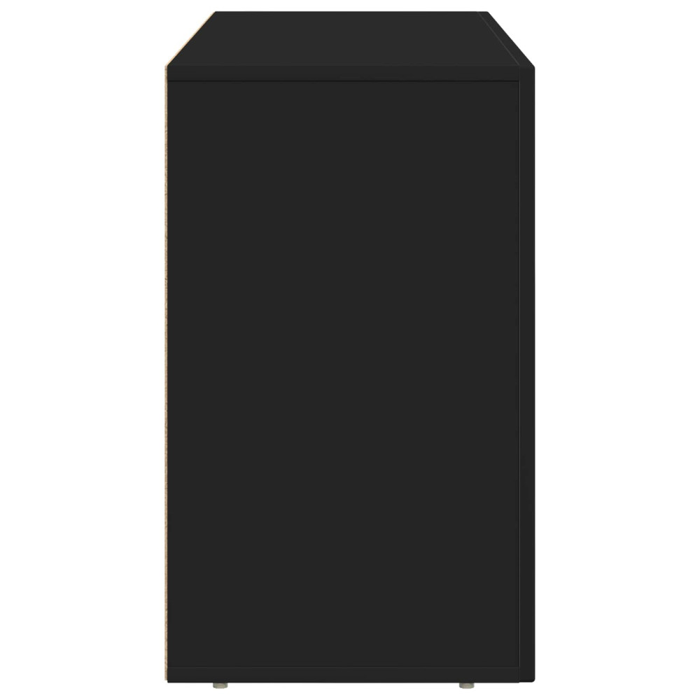 Produktbild för Sideboard ELST Svart 100 x 35 x 59 cm Konstruerat trä