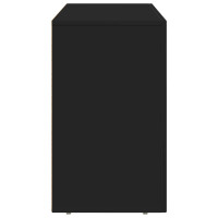 Produktbild för Sideboard ELST Svart 100 x 35 x 59 cm Konstruerat trä
