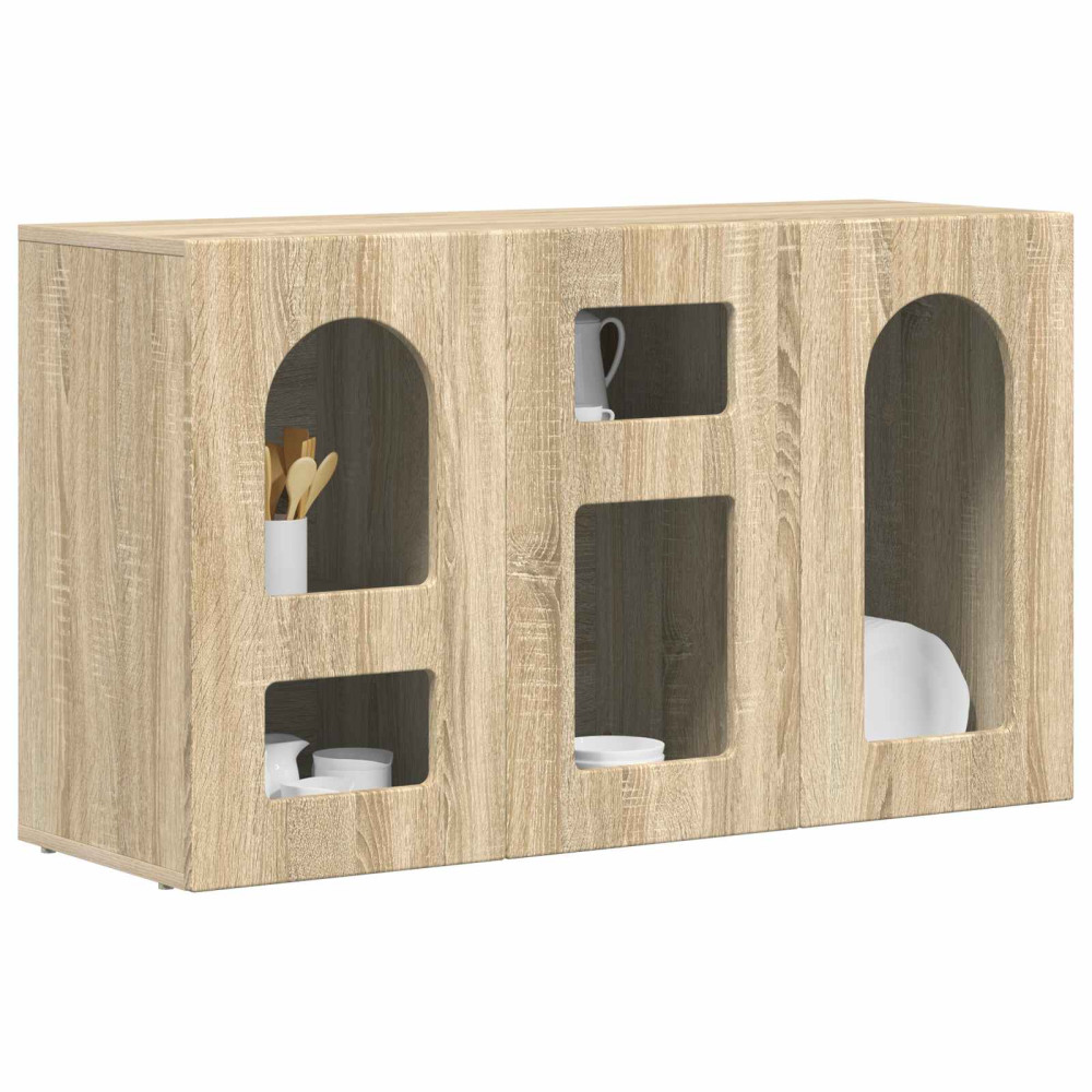 Produktbild för Sideboard Sonoma-ek 100 x 35 x 59 cm Konstruerat trä