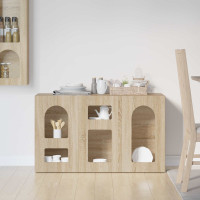 Produktbild för Sideboard Sonoma-ek 100 x 35 x 59 cm Konstruerat trä