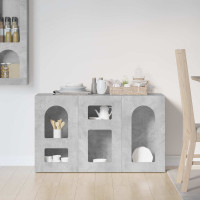 Produktbild för Sideboard ELST Betonggrå 100 x 35 x 59 cm Konstruerat trä