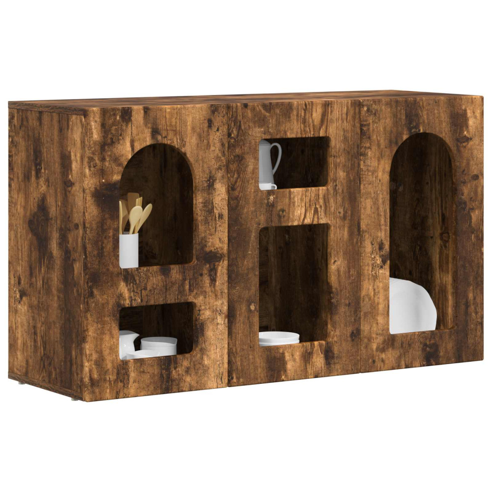 Produktbild för Sideboard ELST Rökt ek 100 x 35 x 59 cm Konstruerat trä
