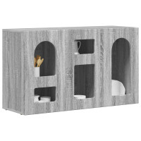 Produktbild för Sideboard ELST Grå Sonoma 100 x 35 x 59 cm Konstruerat trä