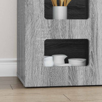 Produktbild för Sideboard ELST Grå Sonoma 100 x 35 x 59 cm Konstruerat trä