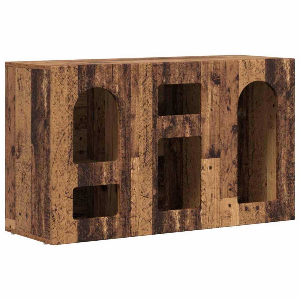 Produktbild för Sideboard ELST Gammalt trä 100 x 35 x 59 cm Konstruerat trä