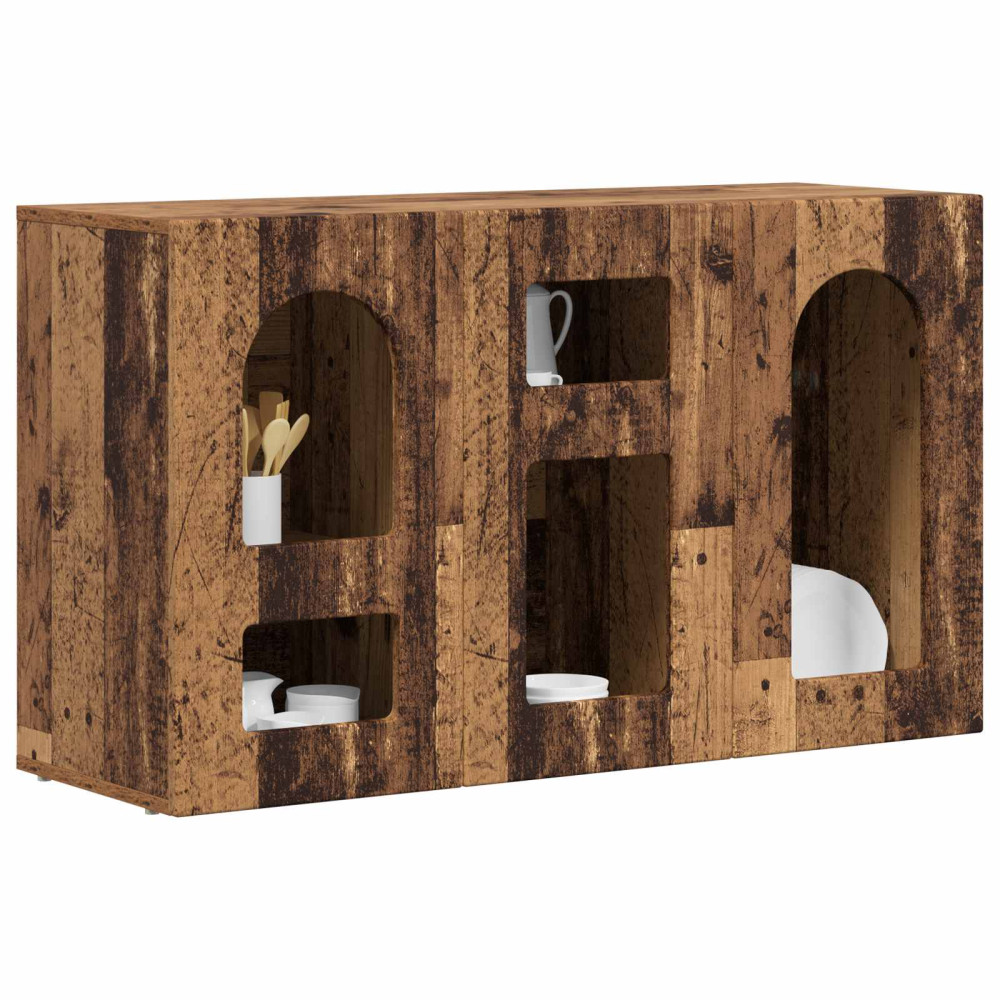 Produktbild för Sideboard ELST Gammalt trä 100 x 35 x 59 cm Konstruerat trä