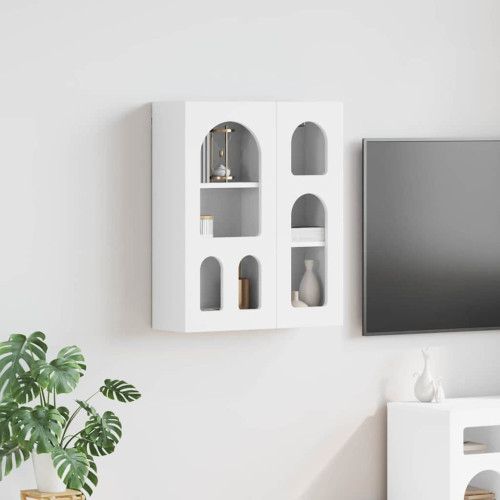 vidaXL Hängande skåp ELST Vit 59 x 20 x 71.5 cm Konstruerat trä