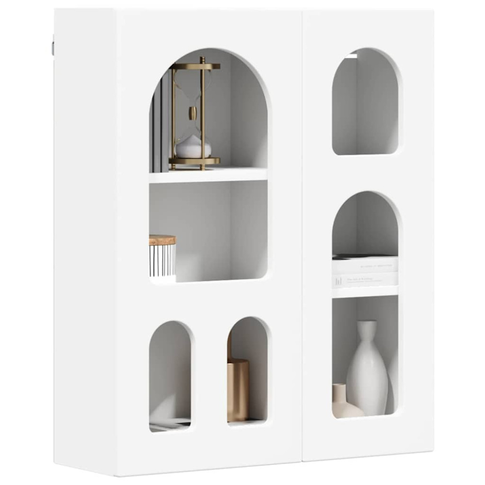 Produktbild för Hängande skåp ELST Vit 59 x 20 x 71.5 cm Konstruerat trä