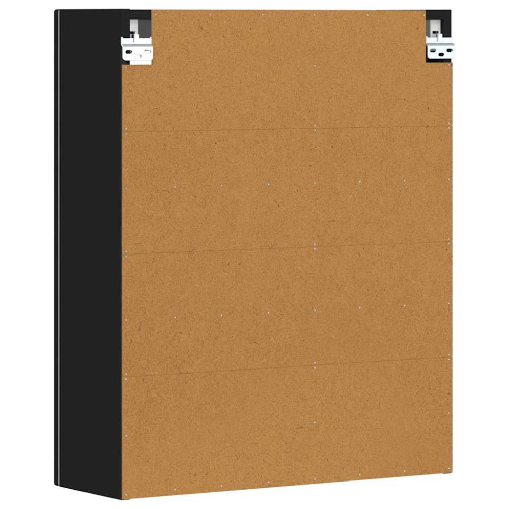 Produktbild för Hängande skåp ELST Svart 59 x 20 x 71.5 cm Konstruerat trä