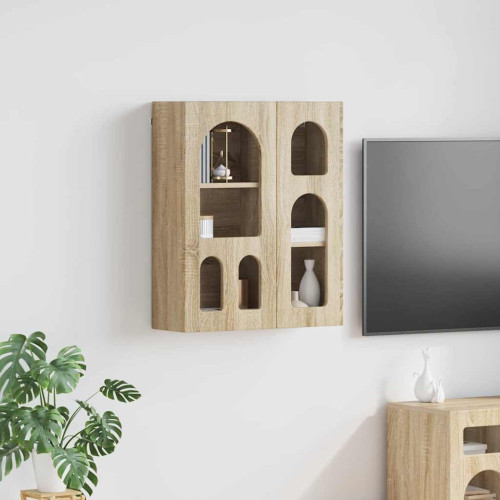 vidaXL Hängande skåp ELST Sonoma-ek 59 x 20 x 71.5 cm Konstruerat trä