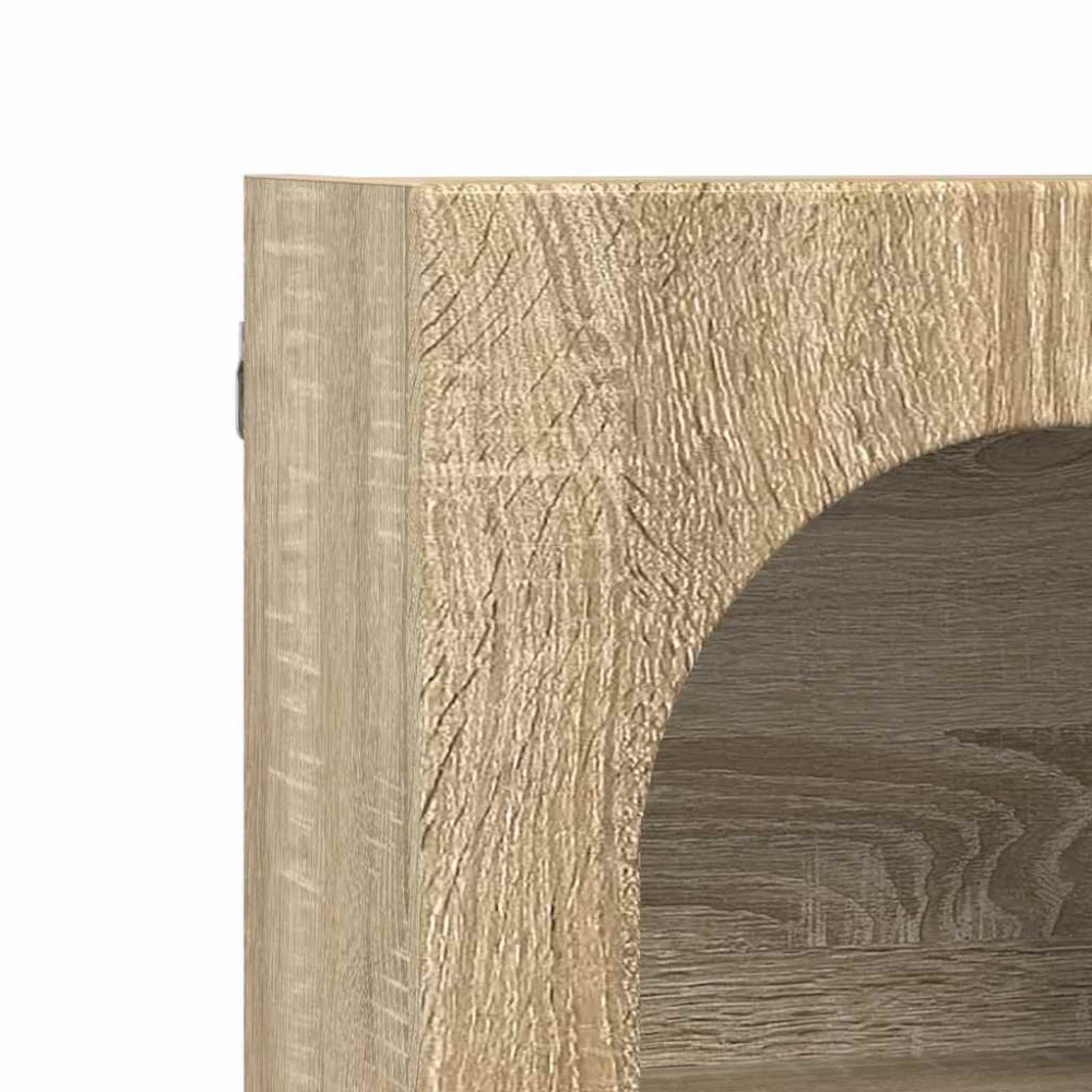 Produktbild för Hängande skåp ELST Sonoma-ek 59 x 20 x 71.5 cm Konstruerat trä