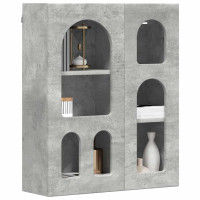 Produktbild för Hängande skåp ELST Betonggrå 59 x 20 x 71.5 cm Konstruerat trä
