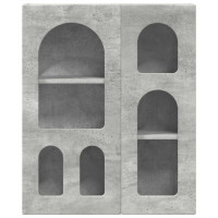 Produktbild för Hängande skåp ELST Betonggrå 59 x 20 x 71.5 cm Konstruerat trä