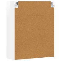 Produktbild för Hängande skåp med hylla ELST Högblanka vita 59 x 20 x 71.5 cm