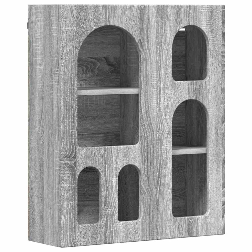 Produktbild för Hängande skåp ELST Grå Sonoma 59 x 20 x 71.5 cm Konstruerat trä