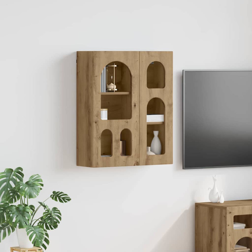 Produktbild för Hängande skåp ELST Artisan Ek 59 x 20 x 71.5 cm Konstruerat trä