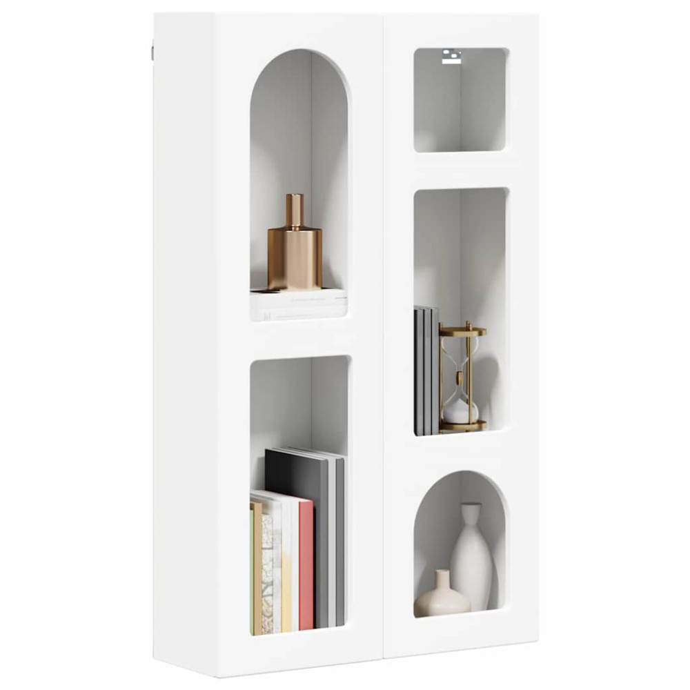 Produktbild för Hängande skåp ELST Vit 59 x 20 x 100 cm Konstruerat trä