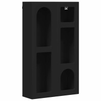 Produktbild för Hängande skåp ELST Svart 59 x 20 x 100 cm Konstruerat trä