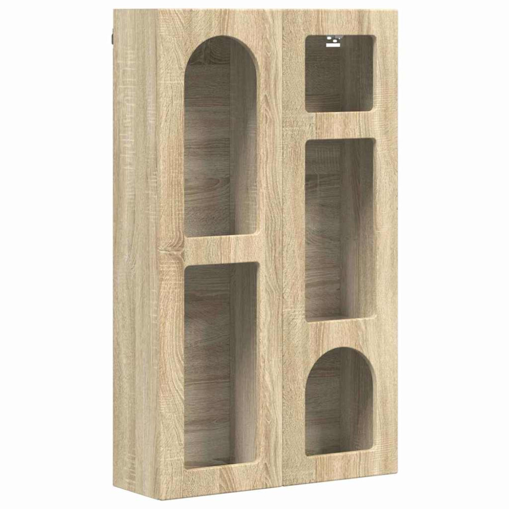 Produktbild för Hängande skåp ELST Sonoma-ek 59 x 20 x 100 cm Konstruerat trä