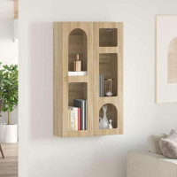 Produktbild för Hängande skåp ELST Sonoma-ek 59 x 20 x 100 cm Konstruerat trä
