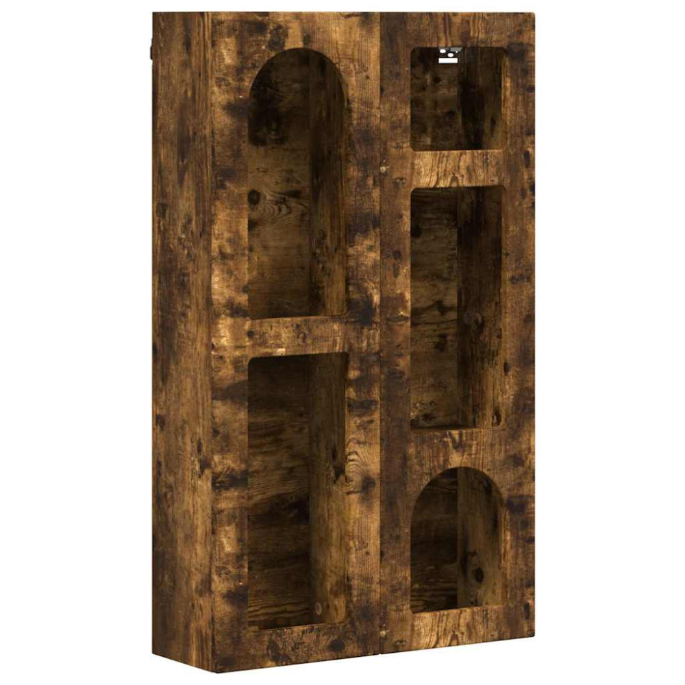 Produktbild för Hängande skåp ELST Rökt ek 59 x 20 x 100 cm Konstruerat trä