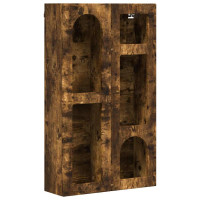 Produktbild för Hängande skåp ELST Rökt ek 59 x 20 x 100 cm Konstruerat trä