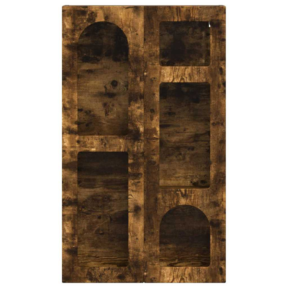 Produktbild för Hängande skåp ELST Rökt ek 59 x 20 x 100 cm Konstruerat trä