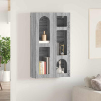Produktbild för Hängande skåp ELST Grå Sonoma 59 x 20 x 100 cm Konstruerat trä