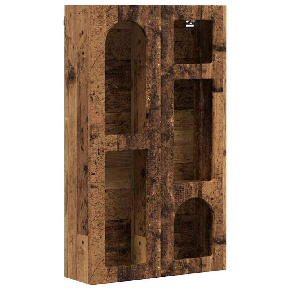 Produktbild för Hängande skåp ELST Gammalt trä 59 x 20 x 100 cm Konstruerat trä