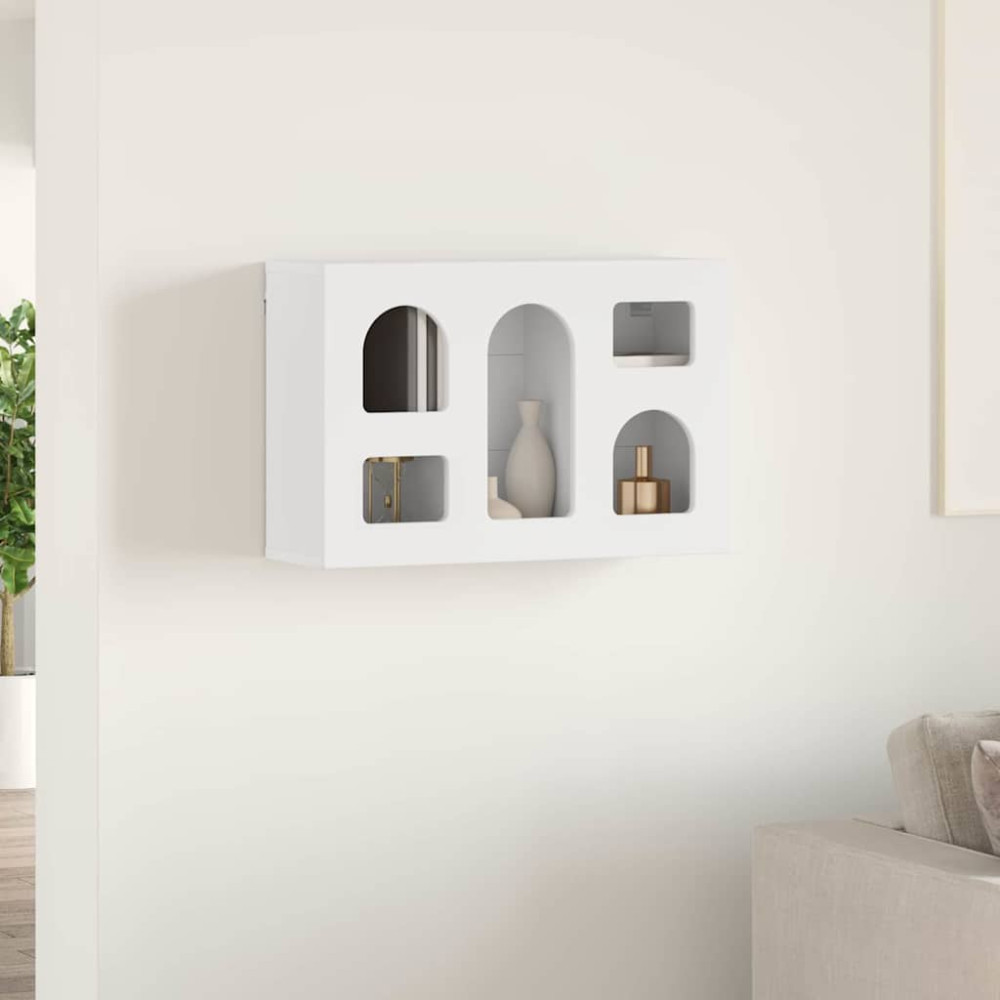 Produktbild för Hängande skåp ELST Vit 60 x 20 x 40 cm Konstruerat trä