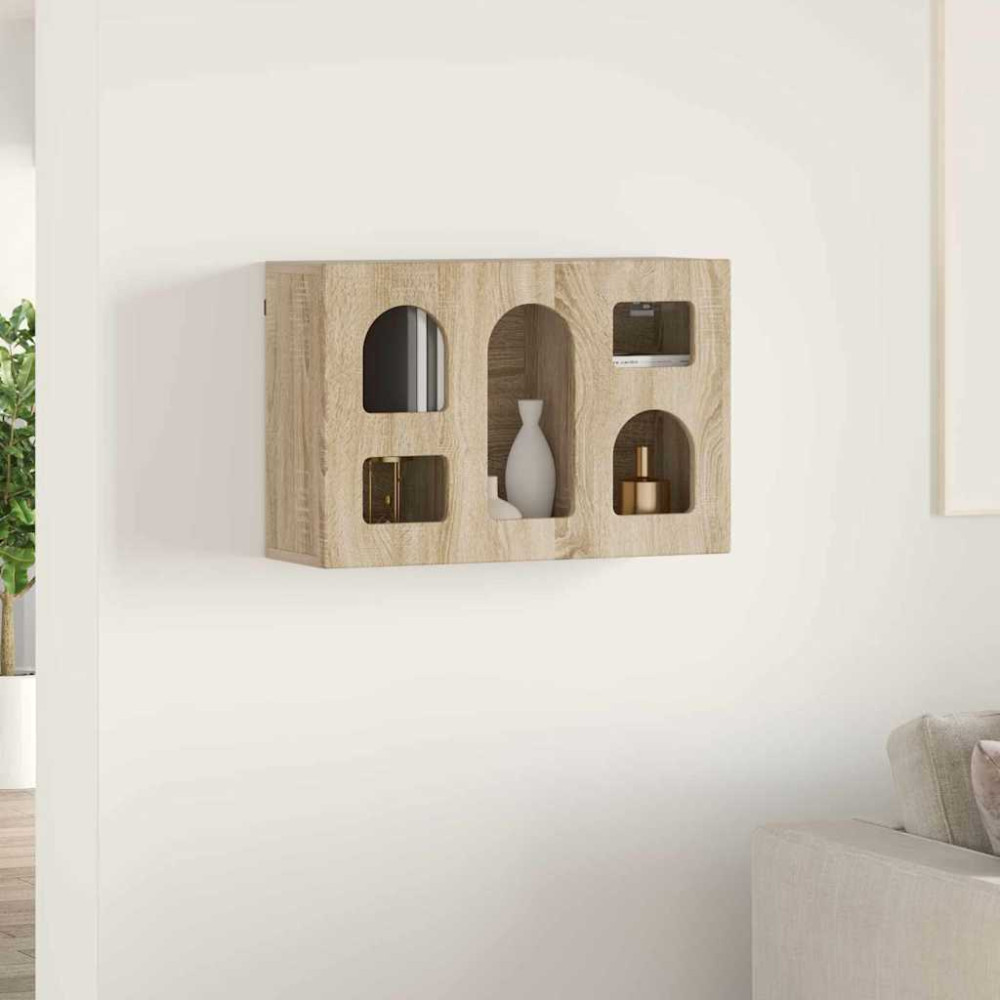 Produktbild för Hängande skåp ELST Sonoma-ek 60 x 20 x 40 cm Konstruerat trä