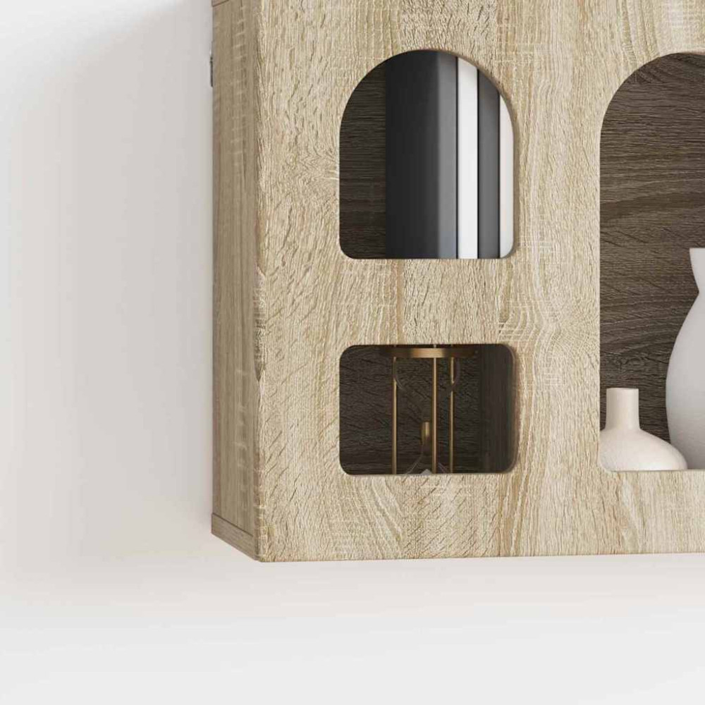 Produktbild för Hängande skåp ELST Sonoma-ek 60 x 20 x 40 cm Konstruerat trä
