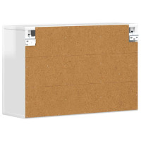 Produktbild för Hängande skåp med hylla ELST Högblanka vita 60 x 20 x 40 cm