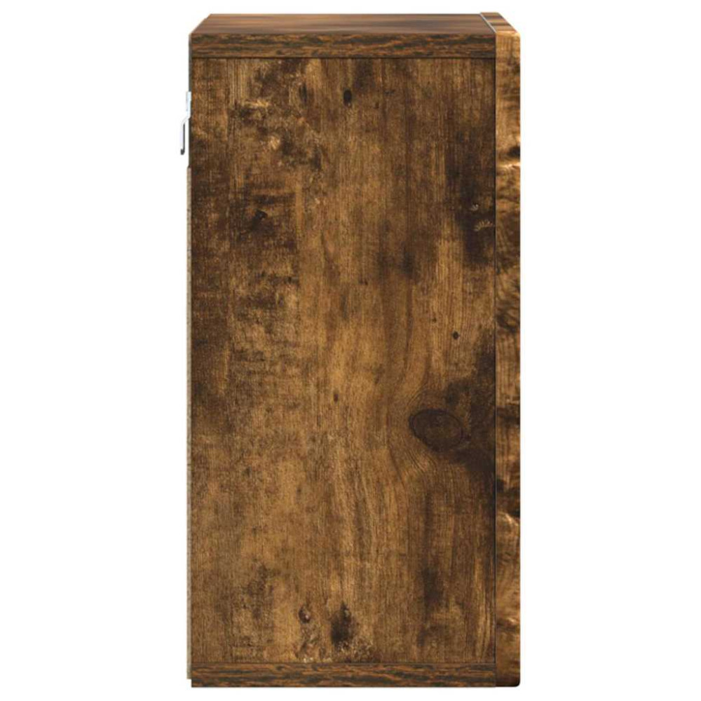 Produktbild för Hängande skåp ELST Rökt ek 60 x 20 x 40 cm Konstruerat trä