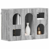 Produktbild för Hängande skåp ELST Grå Sonoma 60 x 20 x 40 cm Konstruerat trä