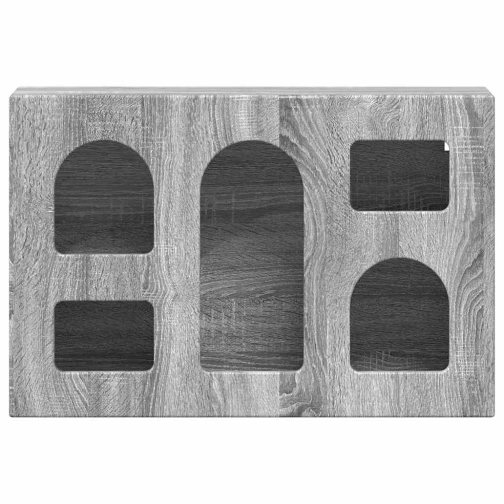 Produktbild för Hängande skåp ELST Grå Sonoma 60 x 20 x 40 cm Konstruerat trä